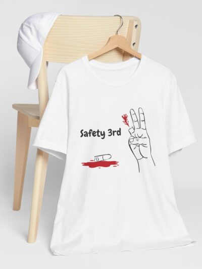Safety 3rd Dark Humor Bella+Canvas Tee – Funny Graphic T-Shirt for Risk-Takers