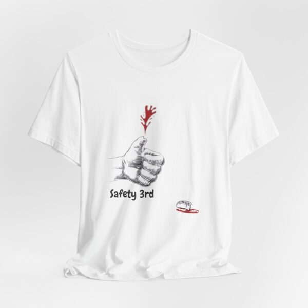 Safety 3rd Bella+Canvas Tee – Dark Humor T-Shirt for Risk-Takers