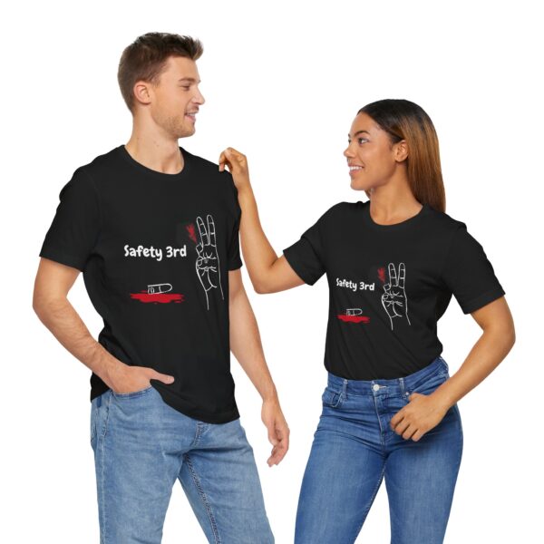 Safety 3rd Dark Humor Bella+Canvas Tee – Funny Graphic T-Shirt for Risk-Takers - Image 9