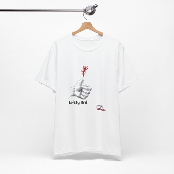 Safety 3rd Bella+Canvas Tee – Dark Humor T-Shirt for Risk-Takers - Image 4