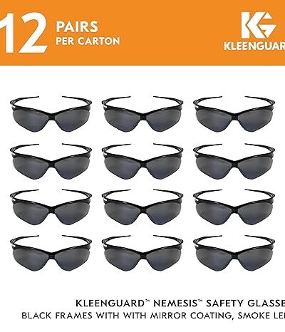 KleenGuardâ„¢ V30 Nemesisâ„¢ Safety Glasses – Mirror Coated Smoke Lenses