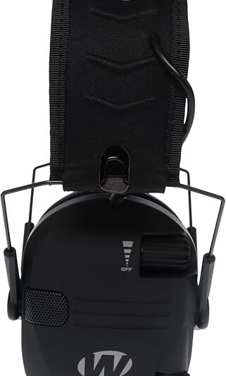 Walker’s Razor Slim Electronic Earmuffs – Ultra Low Profile, Sound Amplification, Hearing Protection for Shooting, Hunting & Range – Audio Jack Compatible