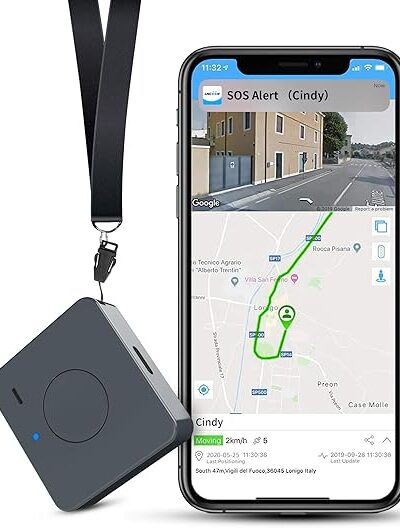 LNCOOON 4G Mini GPS Tracker for Kids, Elderly, and Pets – Real-Time Location Tracking with SOS Button, Geo Fence, Buzzer Alert – Small Wearable Locator, Unlimited Range, Subscription Required