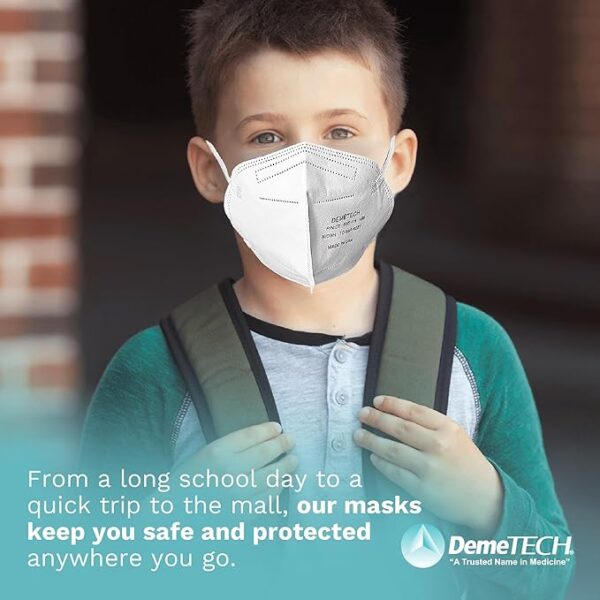 DEMETECH N95 Mask (20-Pack) – NIOSH Certified, USA Made - Image 4