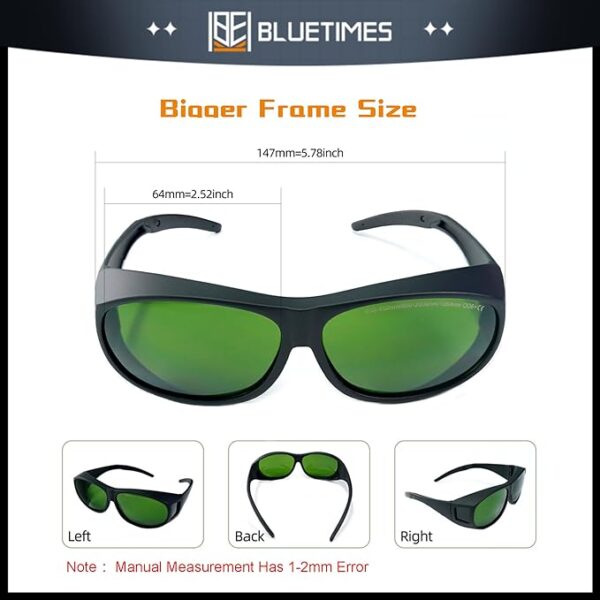 Laser Safety Glasses OD6+ UV/IR Protection – IPL & Fiber Laser (1-Pack) - Image 3
