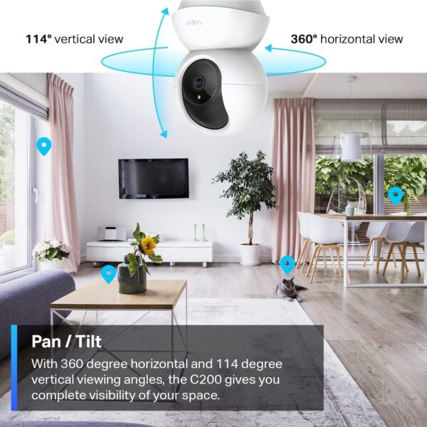 Tapo C200 1080p Pan/Tilt Smart Security Cam - Image 2