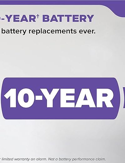 Kidde 30CUD10 Smoke & Carbon Monoxide Detector – 2-in-1 Sensor with 10-Year Sealed Battery & LED Alerts, No-Chirp Design