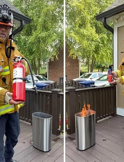 Prepared Hero Fire Spray – 2-Pack Mini Fire Extinguishers for House, Car, Garage & Kitchen – Compact, Non-Toxic, 100% Organic Fire Suppressant – Made in USA